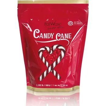 Přípravek na depilaci a epilaci ItalWax Filmwax Vosk depilační zrnka Candy Cane 500g LIMITED EDITION