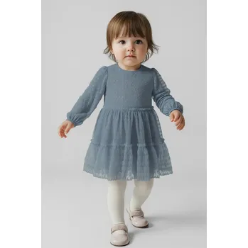 Dětská móda Kojenecké šaty Mayoral 2907.4B.Baby.9BYA modrá 50X, vel. 104