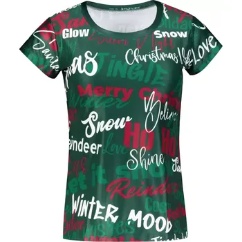 Dámské oblečení Dámské vánoční triko premium ALTISPORT VOJ/ALWVN9TR06 ZELENÁ XS