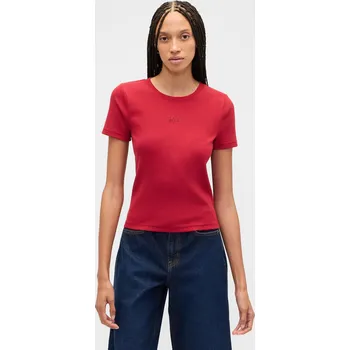 Dámská móda GAP žebrované crop tričko s logem GAP modrá | červená 3473101