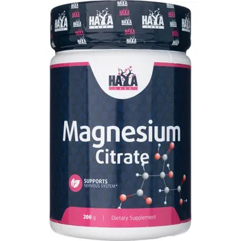 Haya Labs Citrát hořečnatý, prášek 400 mg - 200 g