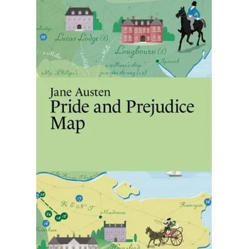 Beletrie pro dospělé Jane Austen: Pride and Prejudice Map (Pevná)