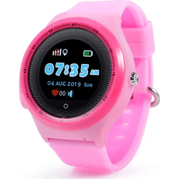 Chytré hodinky Lokatech Dětské hodinky s GPS lokátorem Růžová