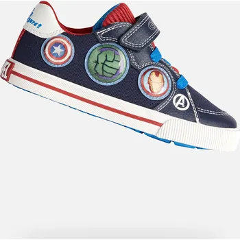 Dětská móda Tmavě modré chlapecké tenisky Geox Kilwi GEOX modrá | bílá | červená 3473078