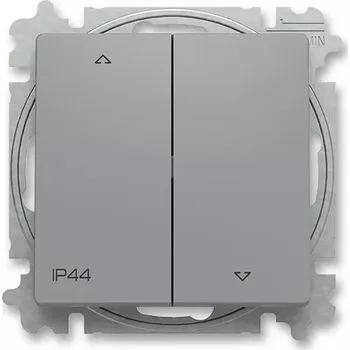 vypínač Ovládač žaluziový (tlačítko) IP44, řazení 1/0+1/0 s blokováním, 3559T-A88940 241, ABB, Zoni®, šedá (ABB, Zoni®, šedá)