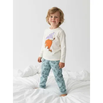 Oblečení a móda Sinsay - Dvoudílná pyžamová souprava - krémová - 314EV-01X - 314EV-01X-128