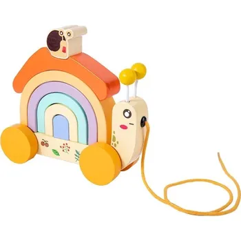 Dřevěná hračka galerie hraček Tahadlo DUHOVÝ ŠNEK