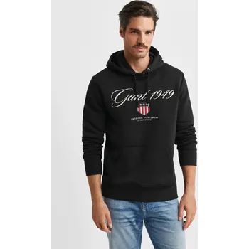 Pánské oblečení Gant Graphic Hoodie Black S