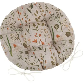 Podsedák Bellatex Sedák DITA kulatý prošívaný Režná,Zelená,Oranžová