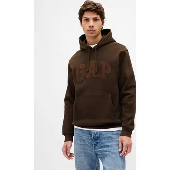 Pánská mikina GAP pánská mikina s kapucí VintageSoft GAP hnědá | světle modrá 3473169