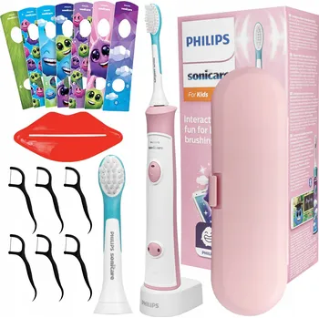 Elektrický zubní kartáček Philips Sonicare For Kids HX6352/42 růžový