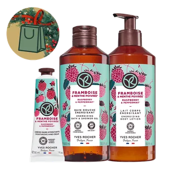 Kosmetická sada Sada péče o tělo Malina & máta Bain de Nature od Yves Rocher