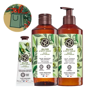 Kosmetická sada Sada péče o tělo Oliva & petit grain Bain de Nature od Yves Rocher