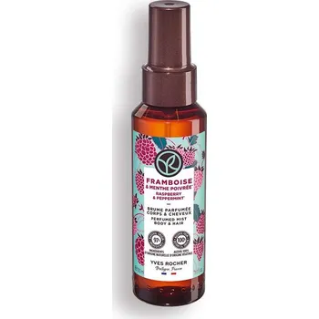 Tělový sprej Parfémovaný sprej na tělo a vlasy Malina & máta Bain de Nature 100 ml od Yves Rocher