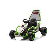 Mamido Elektrická driftovací motokára TORNADO 2x150W 24V zelená