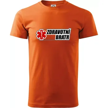 Pánské oblečení Zdravotní bratr - rescue - Klasické pánské triko vyšší gramáže - 2XL ( Oranžová )