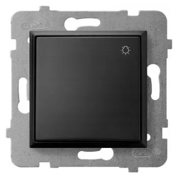 vypínač Jednopólový vypínač pod omítku Ospel černý ŁP-5U/m/33