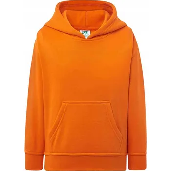 Chlapecká mikina Dětská mikina JHK polyester oranžová, velikost 146