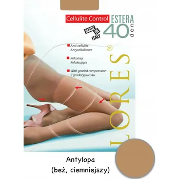 Dámské punčochy Punčocháče hladké Lores Ester 40 Den 40den béžová Antilopa velikost 3