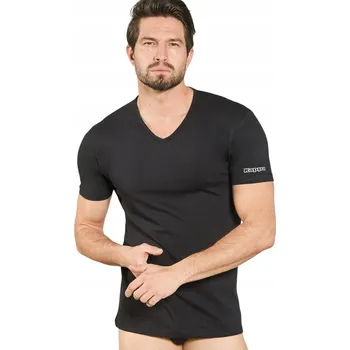 Pánské tričko Pánské tričko 100% bavlna sportovní s krátkým rukávem černé Kappa XL