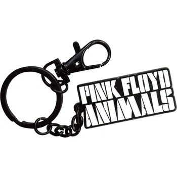 Pink Floyd Animals Mono Text Logo Klíčenka
