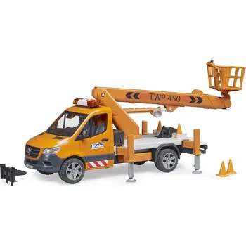 Bruder 2679 Pracovní plošina MB Sprinter se světelným + zvukovým modulem