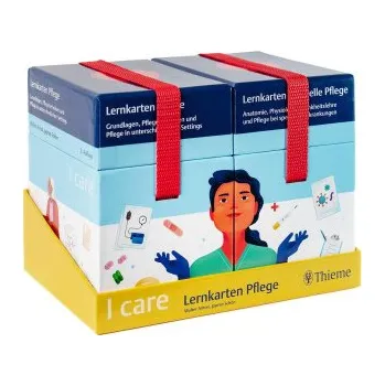 I care Lernkarten Pflege - Set (im Schuber) (Jasmin Schön)(Hra)