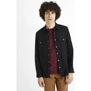 Celio Džínová košile modern fit Cadenlo - Pánské Celio černá 1994481