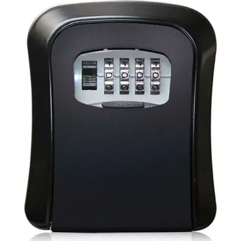 Skříňka na klíč Bezpečnostní schránka s kódovým zámkem – IP65, Černá