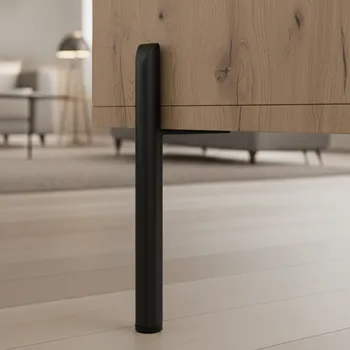 Nábytkové kování Interex design Nábytková noha VIONA / Černá matná 150 mm