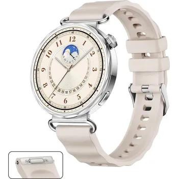 Příslušenství k chytrým hodinkám eses Silikonový řemínek pro Huawei Watch GT 5 41mm a GT 6 41mm - Béžový, OneClick