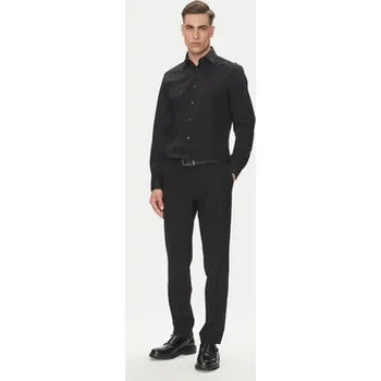 Pánská košile Calvin Klein Košile Essential LV019EU001 Černá Regular Fit 37