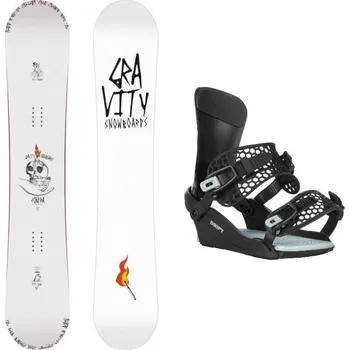 Snowboard Gravity Contra 25/26 pánský snowboard + Gravity Drift black/sage vázání 155 cm + L (EU 42-45) + DÁREK + Doprava ZDARMA