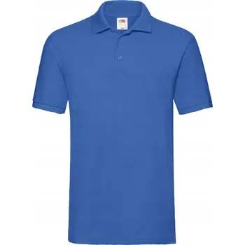 PÁNSKÉ POLOKOŠILE POLOKOŠILE FRUIT OF THE LOOM PREMIUM MODRÁ / 3XL