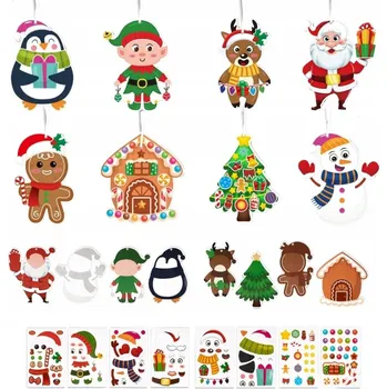 Vánoční ozdoba Přívěsky Vánoční koule Samolepky Vylepovací vánoční ozdoba 8 Bombička Dárek