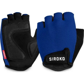 Cyklistické rukavice SIROKO Cyklistické rukavice Aero 2XS MODRÁ