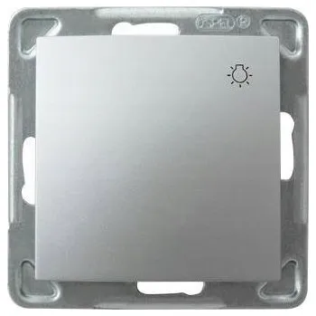 vypínač Vypínač jednoduchý, zapuštěný, spínací (monostabilní) Ospel stříbrný ŁP-5Y/m/18