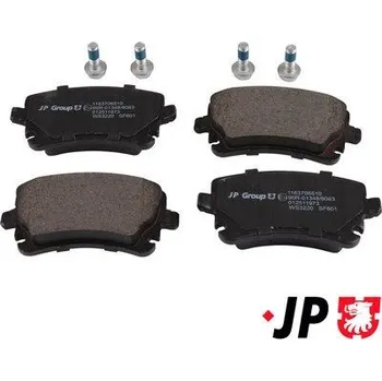 Brzdová destička Sada brzdových destiček, kotoučová brzda JP GROUP 1163706510