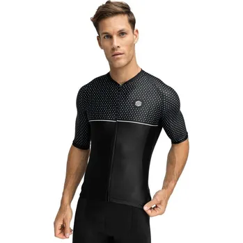 cyklistický dres SIROKO Pánský cyklistický dres s krátkým rukávem M2 Mount Evans ČERNÁ