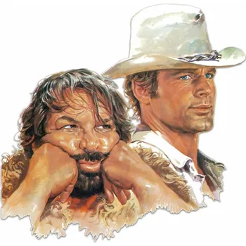 Plakát Cedule 3D Bud Spencer a Terence Hill Bud a Terence 45x45cm