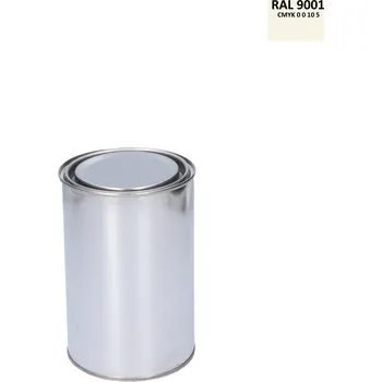 barva antikorozní polomatná na zinek RAL9001, krémová, 10 kg - krémová, balení 1 kg, 5 kg, 10 kg