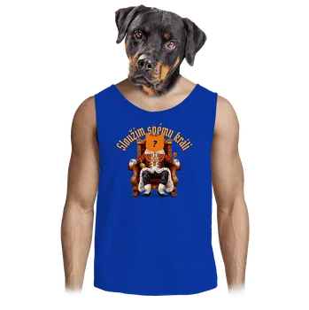 Pánské tílko Bastard Sloužím svému králi pánské tílko Royal Blue