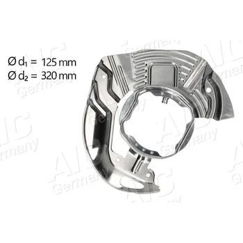 Brzdový kotouč Ochranný plech proti rozstřikování, brzdový kotouč A.I.C. 55507