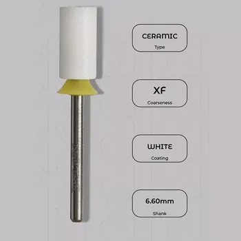 Bruska na nehty Keramická fréza velký válec - extra jemná zrnitost