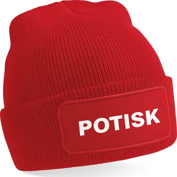 Čepice Beechfield Zimní čepice s vlastním potiskem Velikost: uni, Barva: červená