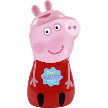 Air-val Prasátko Pepina 2D sprchový gel a šampon 400 ml Dětský sprchový gel Air-val Prasátko Pepina 2D sprchový gel a šampon 400 ml