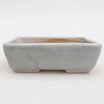 Květináč Keramická bonsai miska 10 x 7 x 3 cm šedá