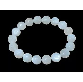 Náramek Náramek z bílého měsíčního kamene 12 mm