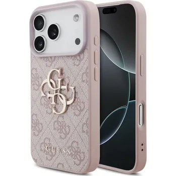 Pouzdro na mobilní telefon Guess Hardcase 4G Big Logo iPhone 17 Pro Max růžová