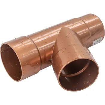 okap GMT plastové napojení svodů 67,5° 90/90/90 měděná